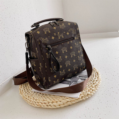 Naiste kaasaegne värvilise mustriga ökonahast seljakott