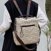 Nahast rihmadega uue mudeli naiste seljakott