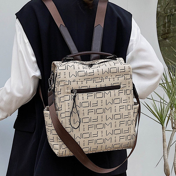 Nahast rihmadega uue mudeli naiste seljakott