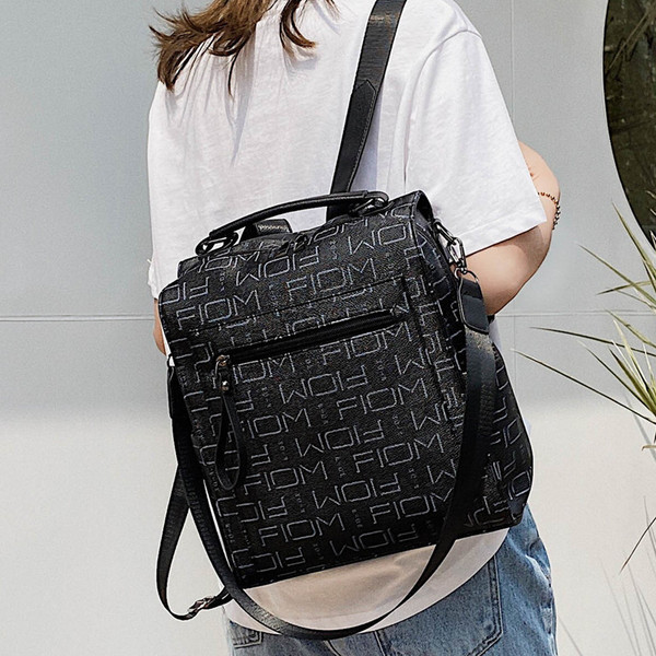 Nahast rihmadega uue mudeli naiste seljakott