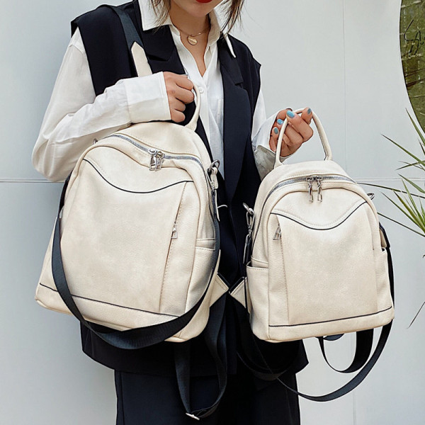 Napi női hátizsák cipzárral és rövid fogantyúval