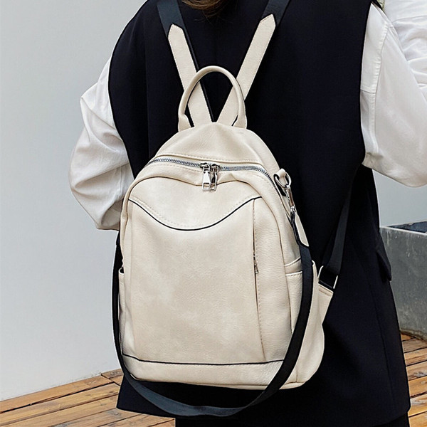 Napi női hátizsák cipzárral és rövid fogantyúval