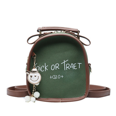 Új modell eko bőrből készült női hátizsák elemmel - felirattal