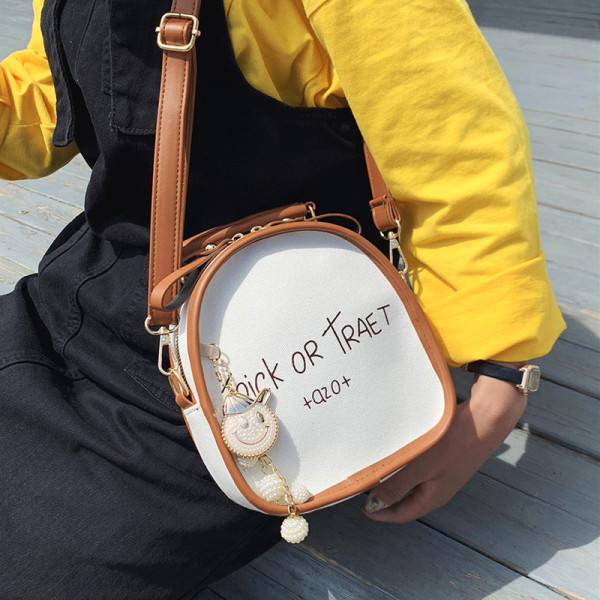 Új modell eko bőrből készült női hátizsák elemmel - felirattal