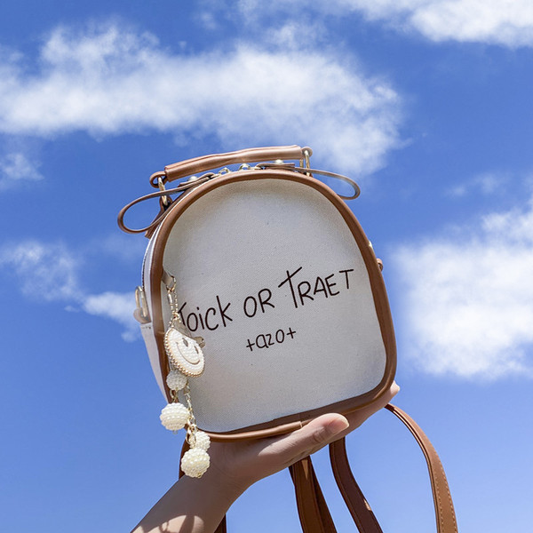 Új modell eko bőrből készült női hátizsák elemmel - felirattal