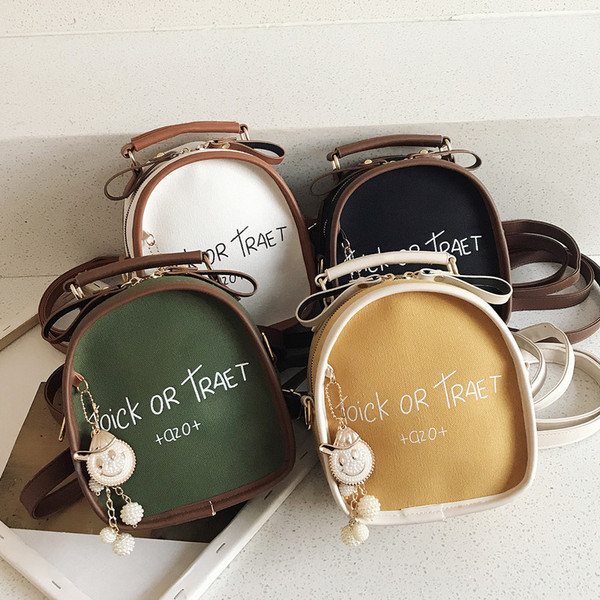 Új modell eko bőrből készült női hátizsák elemmel - felirattal