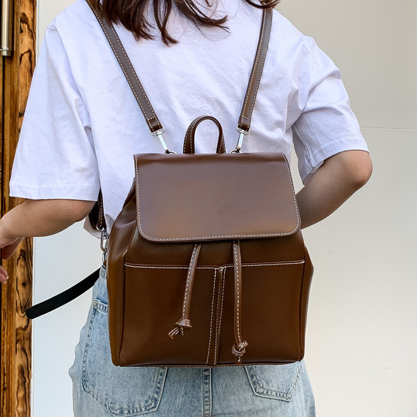 Női mindennapi hátizsák öko bőrből