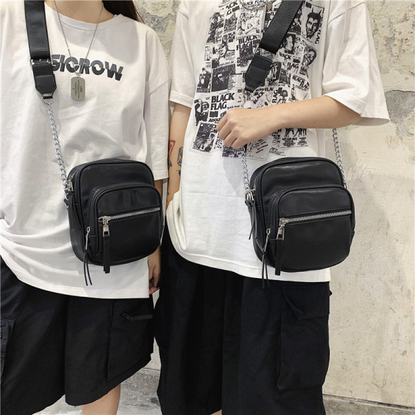 Öko-nahast moodne, lukuga meeste kott