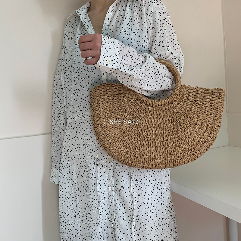 Uus mudel naiste õlgkott sobib randa