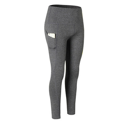 Női sport leggings magas derékkal és zsebbel