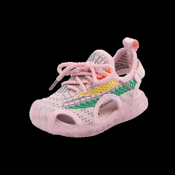 Παιδικά φωτεινά σανδάλια με κορδόνια για αγόρια και κορίτσια