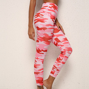 Női terepszínű leggings, magas derékkal