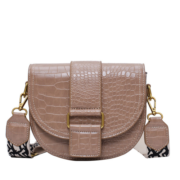 Laia värvilise käepidemega nahast naistekott