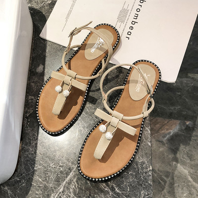 Ikdienas sieviešu sandales virs purngala ar metāla apdari