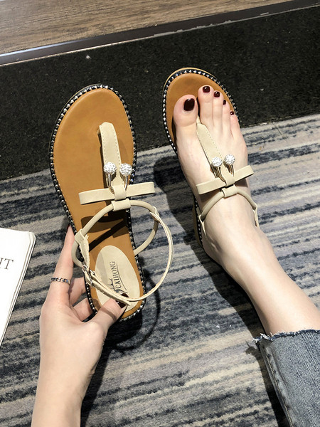 Ikdienas sieviešu sandales virs purngala ar metāla apdari