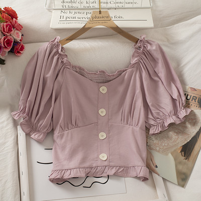 Cămașă de damă cu nasturi și mâneci largi