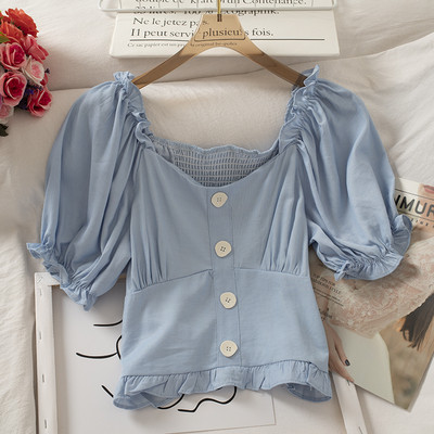 Cămașă de damă cu nasturi și mâneci largi