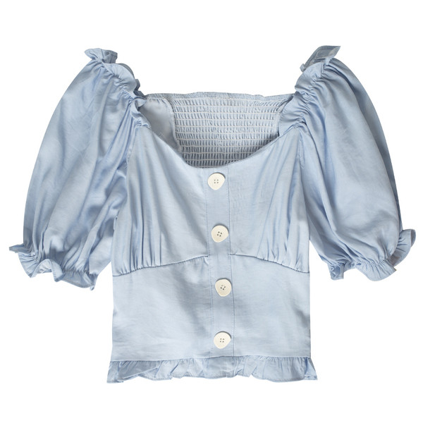 Cămașă de damă cu nasturi și mâneci largi