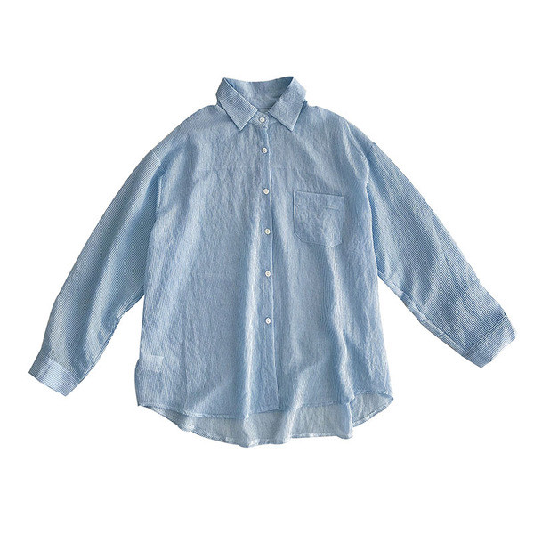 Alkalmi női ing széles modell hosszú ujjal