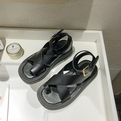 Női alkalmi orrszandál öko bőrből