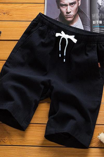 Ležerne muške kratke hlače običan model