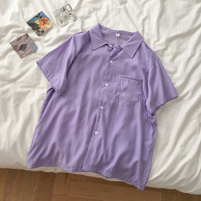 Ikdienas sieviešu krekla plats modelis ar kabatu