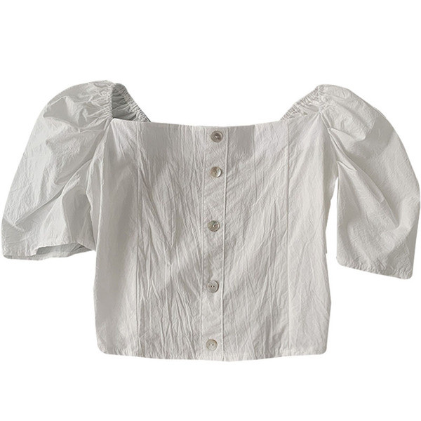 Camasa de dama model nou cu decolteu patrat si nasturi