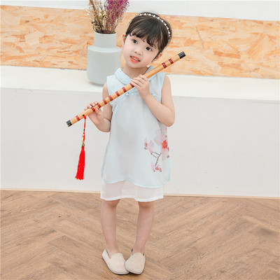 Suvine krae ja trükiga lastekleit