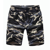 Férfi elasztikus terepszínű rövidnadrág