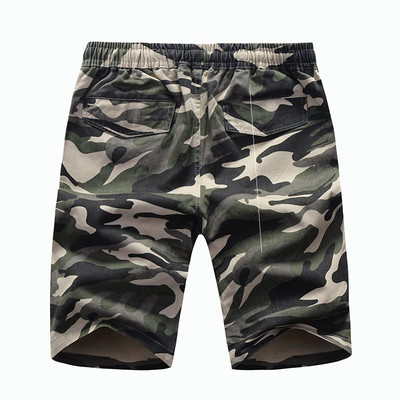 Férfi elasztikus terepszínű rövidnadrág
