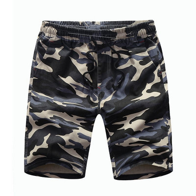 Férfi elasztikus terepszínű rövidnadrág