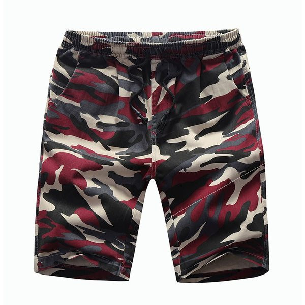 Férfi elasztikus terepszínű rövidnadrág