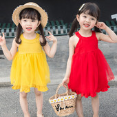 Moderna bērnu kleita ar ovālu kakla izgriezumu