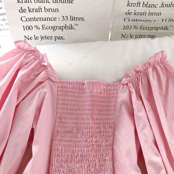 Új modell női ing gombokkal és széles ujjakkal