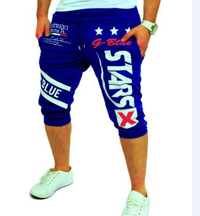 Vīriešu ikdienas bikses 7/8 garums ar uzrakstiem