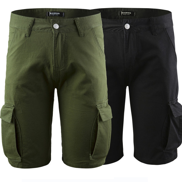 Meeste vabaaja küljetaskutega lühikesed püksid