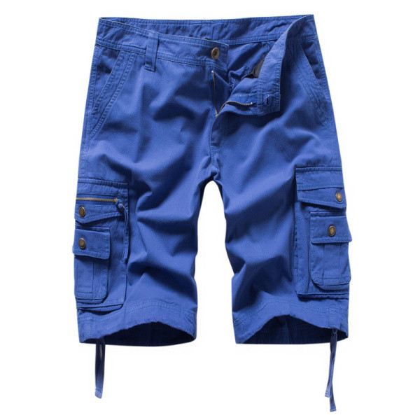 Meeste vabaaja küljetaskute ja lipsudega lühikesed püksid