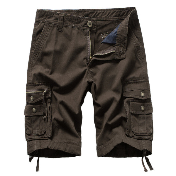 Meeste vabaaja küljetaskute ja lipsudega lühikesed püksid