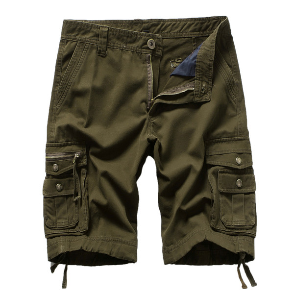 Meeste vabaaja küljetaskute ja lipsudega lühikesed püksid