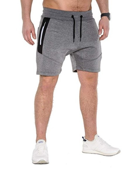 Meeste vabaaja spordipüksid lukuga