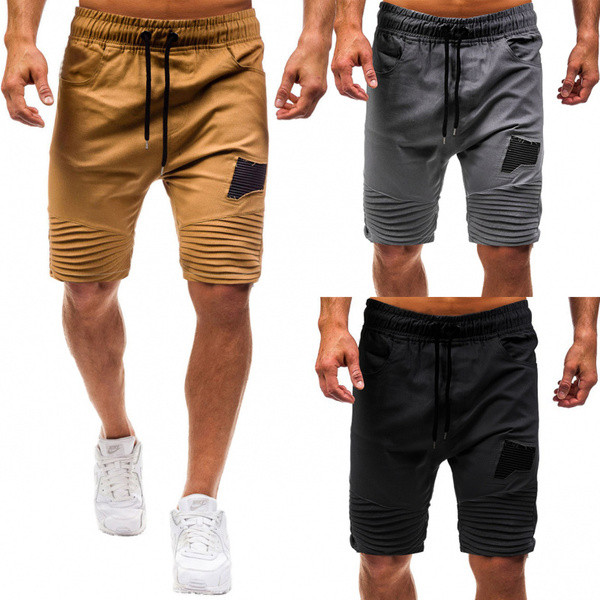 Meeste jooksvad lühikesed püksid 3/4 pikkusega lipsudega