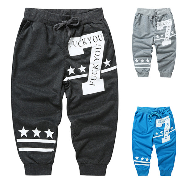 Férfi alkalmi nadrág 7/8 hosszúságú rátéttel