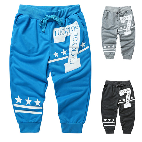 Férfi alkalmi nadrág 7/8 hosszúságú rátéttel