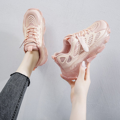 Γυναικεία αθλητικά αθλητικά παπούτσια με τραχιά σόλα