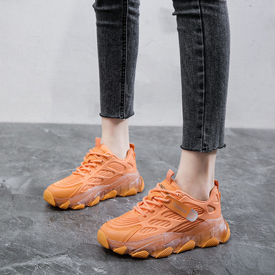 Γυναικεία αθλητικά αθλητικά παπούτσια με τραχιά σόλα