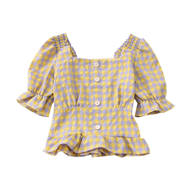 Naiste vabaaja särk kandilise dekoltee ja nööpidega