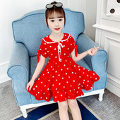 Piros pöttyös gyerekruha szalagokkal