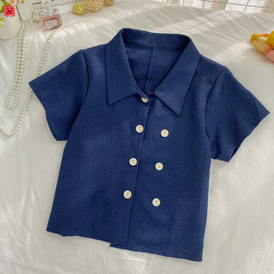 Alkalmi női sifon ing klasszikus gallérral