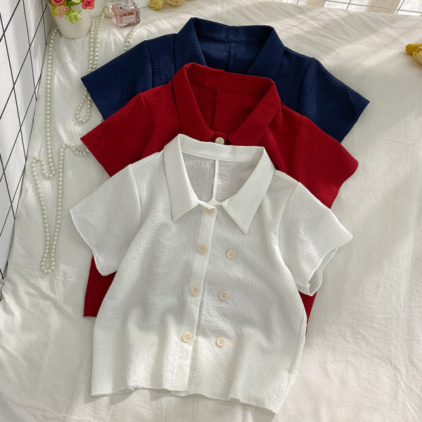 Alkalmi női sifon ing klasszikus gallérral