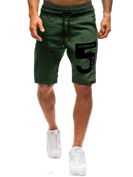 Pantaloni scurți sport casual pentru bărbați cu aplicație